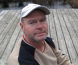Manfred Gorgas Angelguide an der Elbe